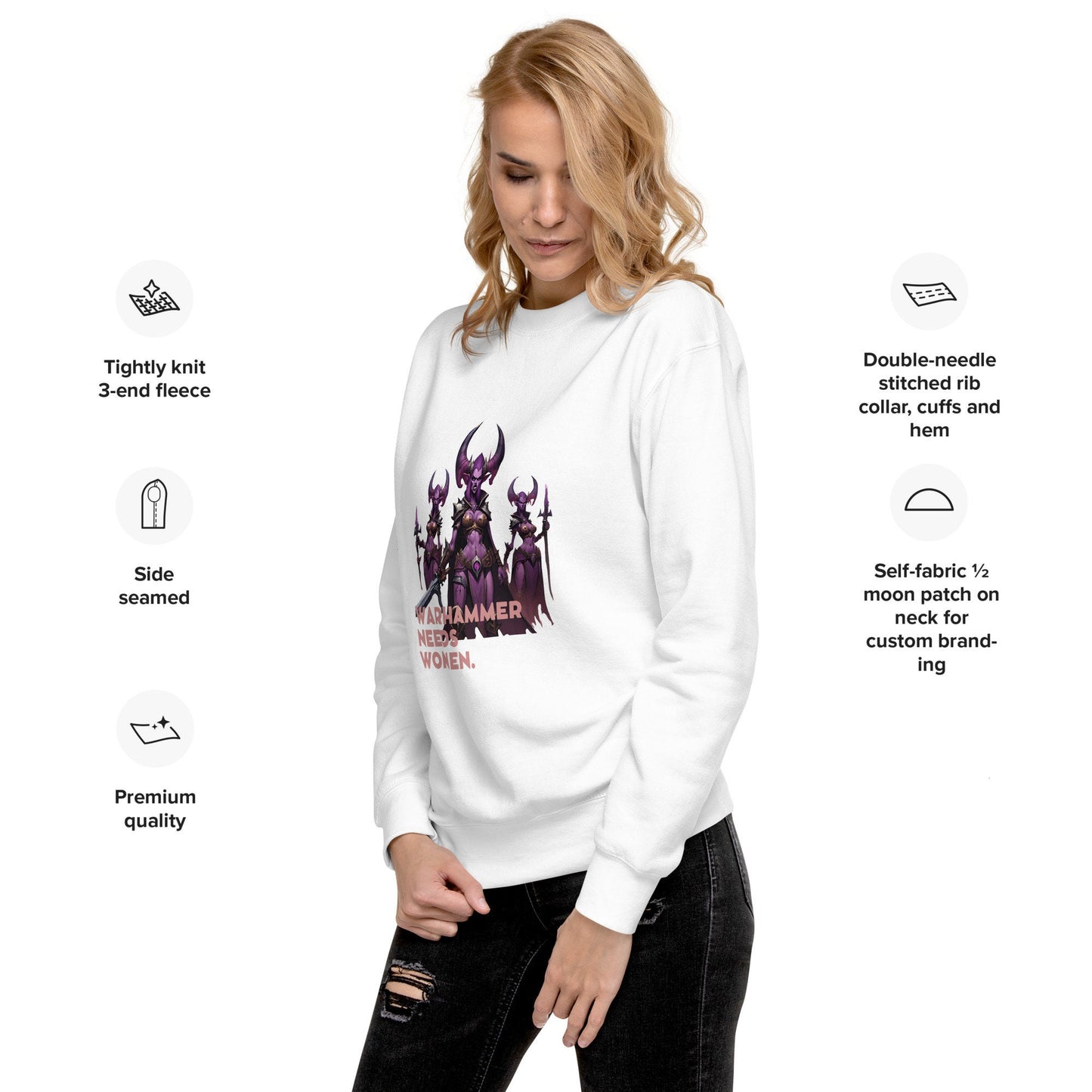 Warhammer Needs Women Women’s Unisex Premium Sweatshirt
