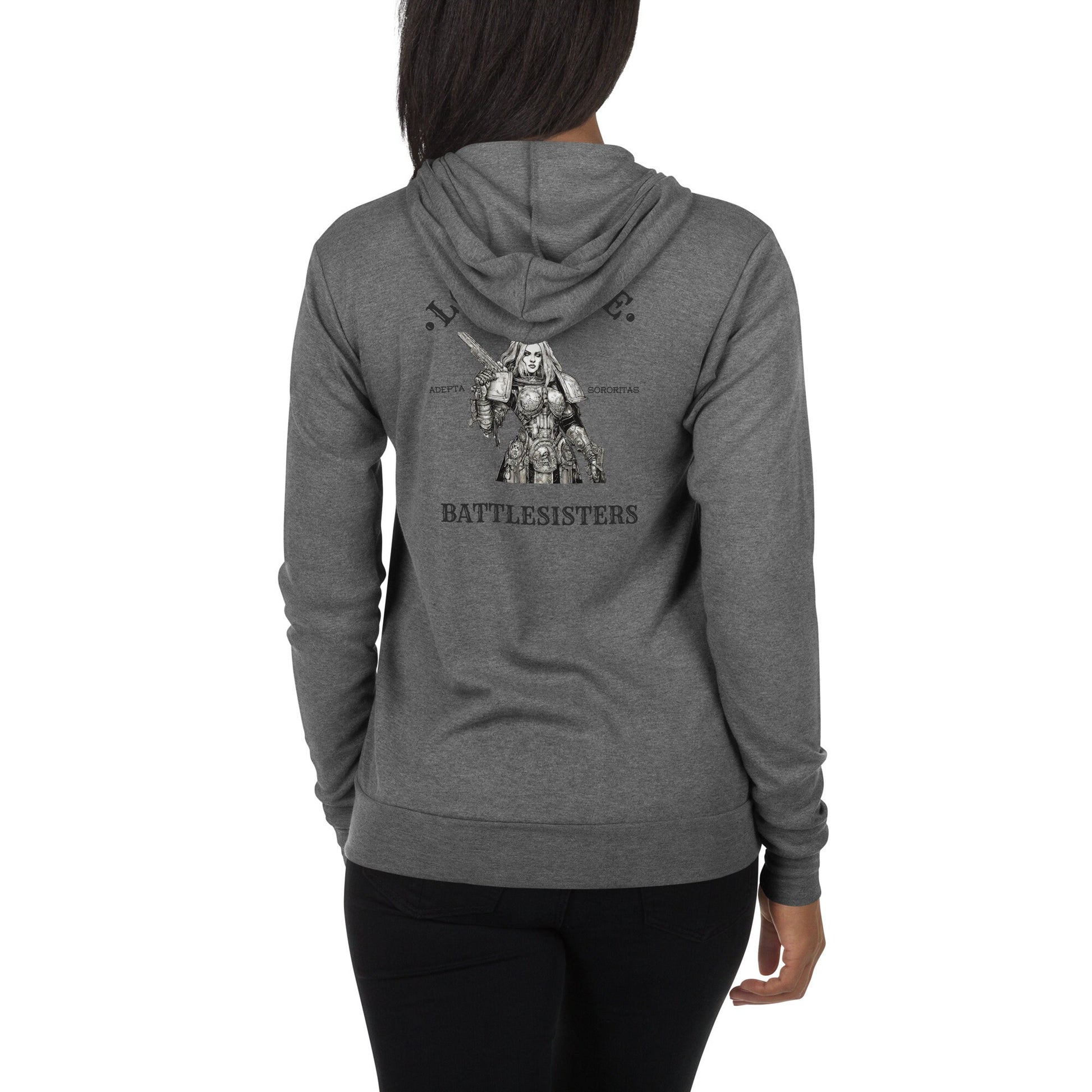 Long Live Battle Sisters Unisex zip hoodie